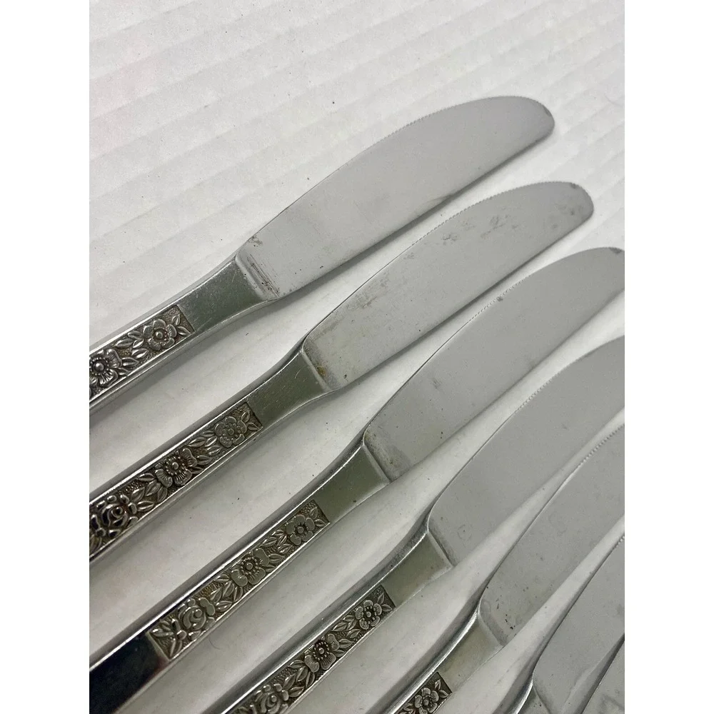 Stanley Roberts Dinner Knives Dorette Rose 9